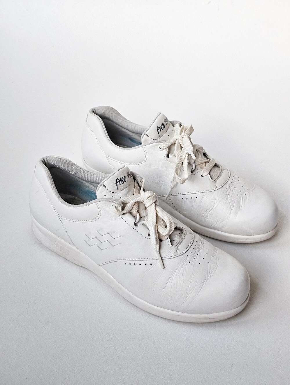 SAS Free Time White Leather Walking Comfort Shoes Women's Size 9M Made in USA